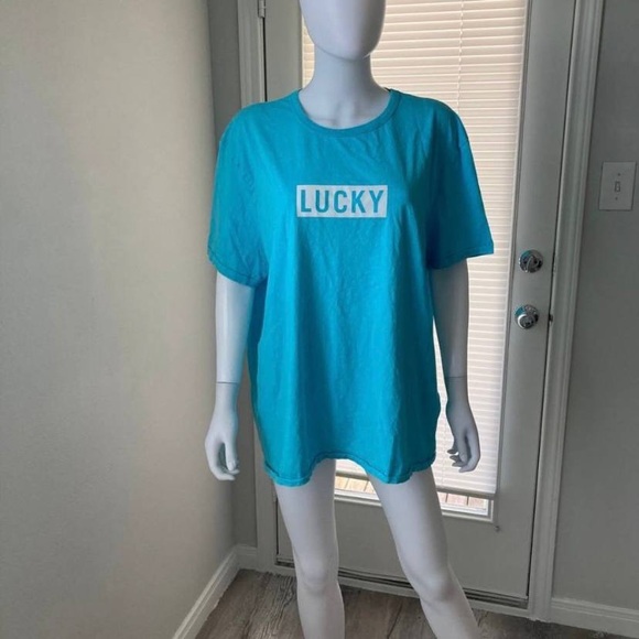 Lucky Brand Other - Lucky Brand Sky Blue Short Sleeve T-Shirt Sz XXL
